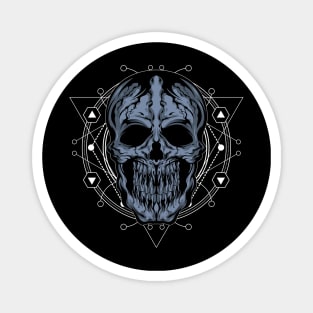 cracked skull Magnet